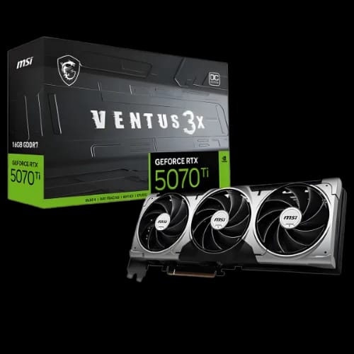 msi geforce rtx 5070 ti 16g ventus 3x oc 16gb gddr7 graphics cardmain