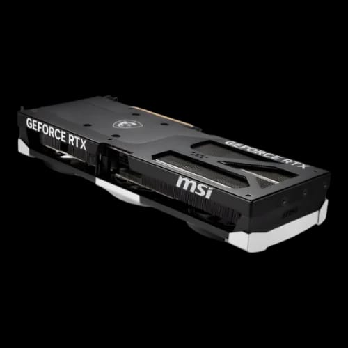 msi geforce rtx 5070 ti 16g ventus 3x oc 16gb gddr7 graphics cardtop side view