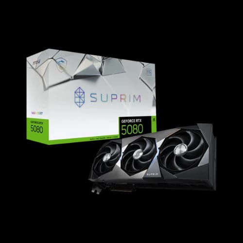 msi geforce rtx 5080 16g suprim soc 16gb gddr7 graphics card 1