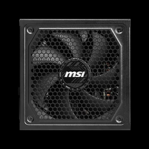 msi mag a1000gl pcie5 1000w 80 plus gold full modular power supplyfront