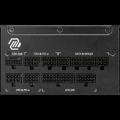 msi mag a1000gl pcie5 1000w 80 plus gold full modular power supplyports