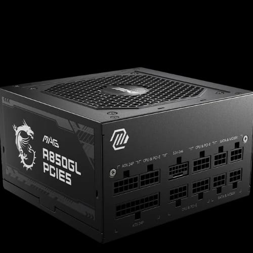 msi mag a850gl pcie5 850w 80 plus gold full modular power supplymain