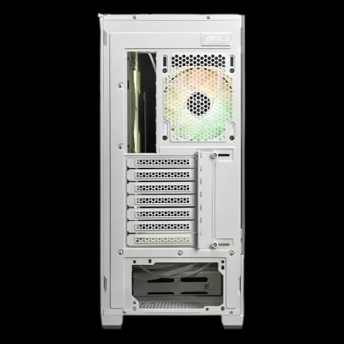 msi mag pano 110r pz argb atx mid tower gaming casing white left side
