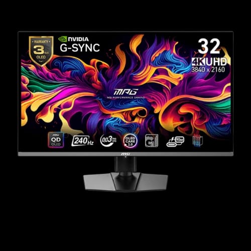 msi mpg 321urx 315 inch qd oled 4k uhd 240hz gaming monitor
