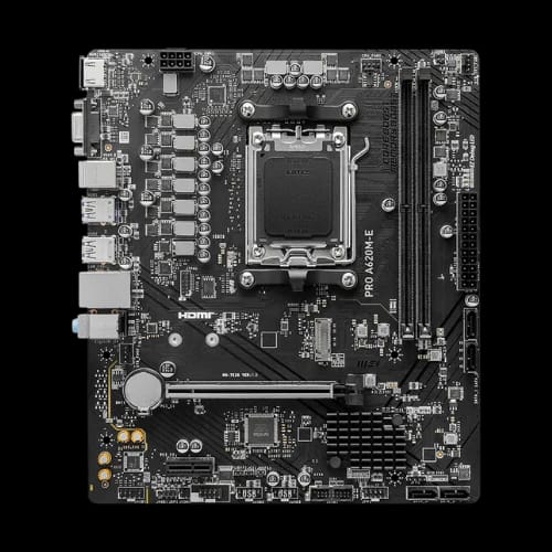msi pro a620m e amd am5 matx motherboard pcb