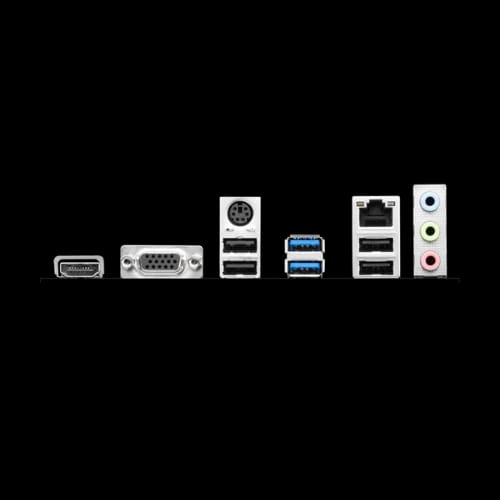 msi pro b760m e ddr4 lga 1700 matx motherboard ports
