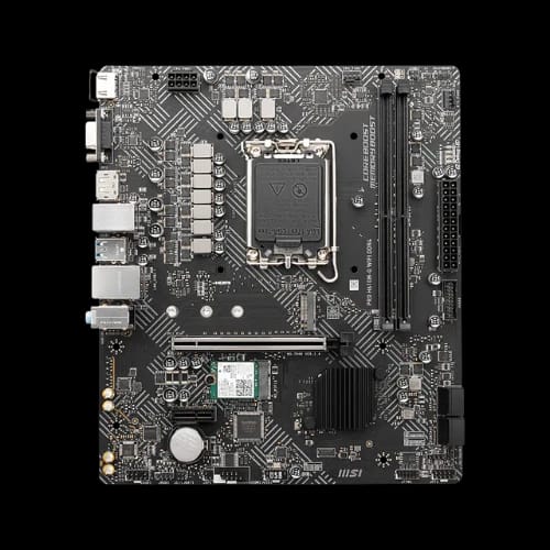 msi pro h610m g wifi ddr4 12th gen micro atx motherboard front
