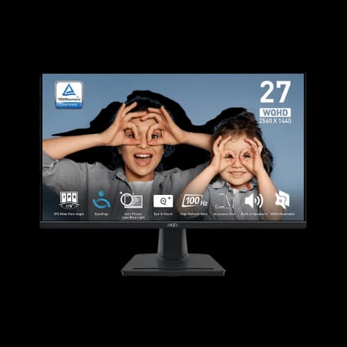 msi pro mp275q 27 100hz ips wqhd monitor