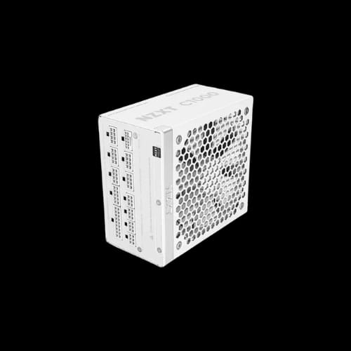nzxt c1000 1000 watt 80 gold atx 31 full modular power supply white fan and ports