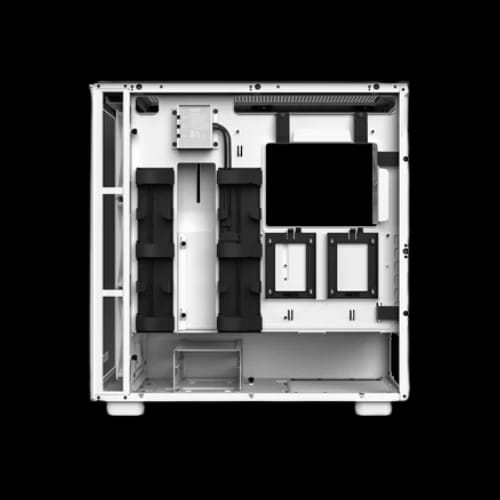 nzxt h7 elite 2023 edition premium atx mid tower casing white cable management