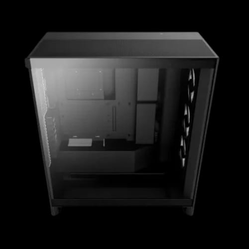 nzxt h7 flow rgb 2024 edition mid tower atx airflow gaming casing black 2