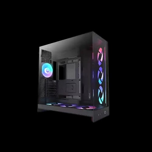 nzxt h9 flow rgb 2024 edition mid tower atx airflow gaming casing black