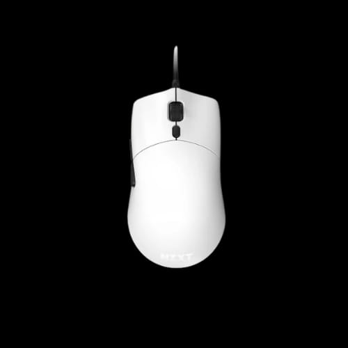 nzxt lift lightweight ambidextrous rgb optical gaming mouse top