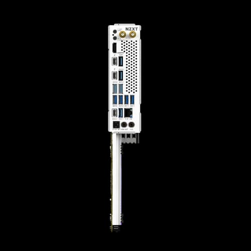 nzxt n9 z890 wi fi 7 ddr5 intel gaming motherboard white ports