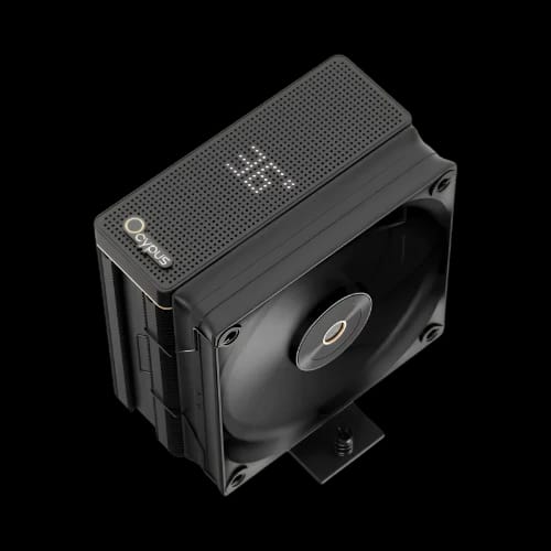 ocypus iota a40 bk single tower air cpu cooler with display display