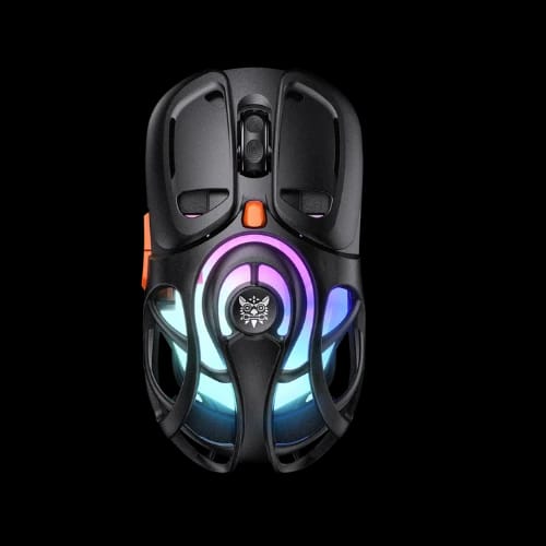 onikuma dm02 honeycomb tri mode rgb wireless gaming mouse front view