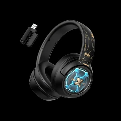 onikuma gt802 triple mode wireless stereo rgb gaming headphone black