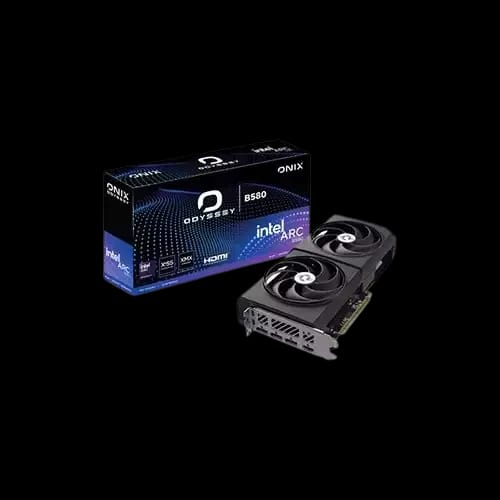onix odyssey intel arc b580 12gb gddr6 graphics card black