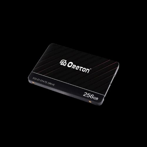 oreton s500 pro 256gb sata iii ssd tilted