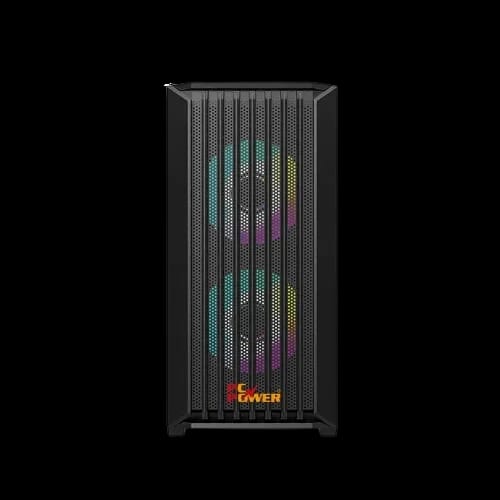 pc power dark breeze mesh mid tower m atx gaming case black 3