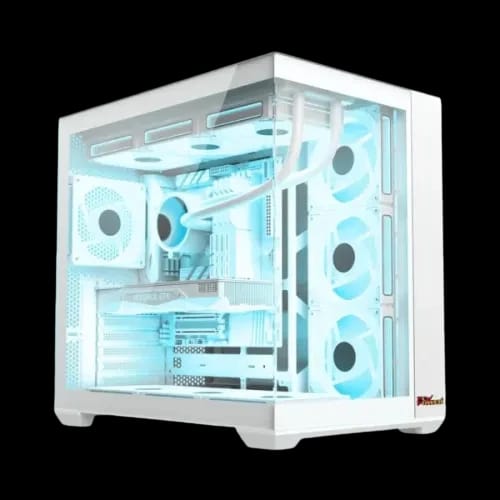 pc power iceberg stealth pp gs605 wh atx desktop gaming case main