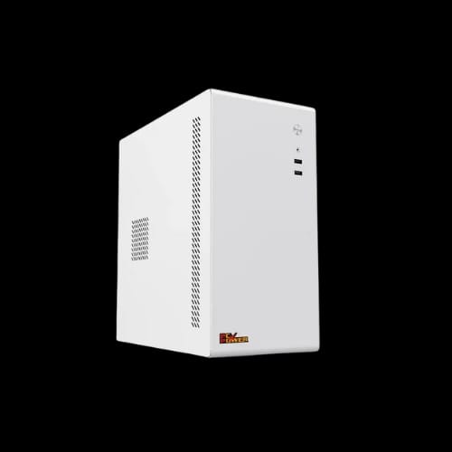 pc power pc401 mini atx desktop casing with psu white
