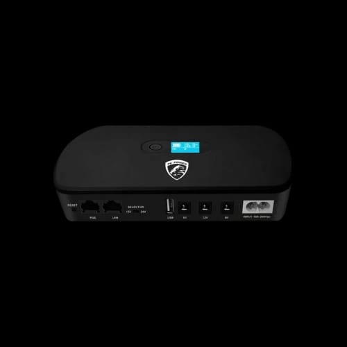 pc power pcmu1018lcd 10400mah mini router ups 2