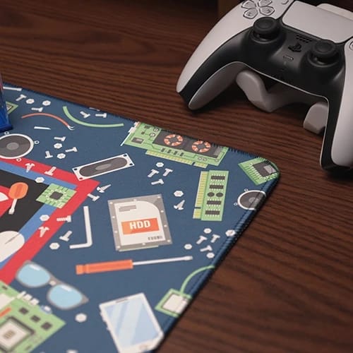 pcb base v1 mouse pad detail with electronics pattern 360 272