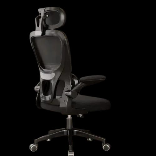 pcb flex pro chair full black front angle side view