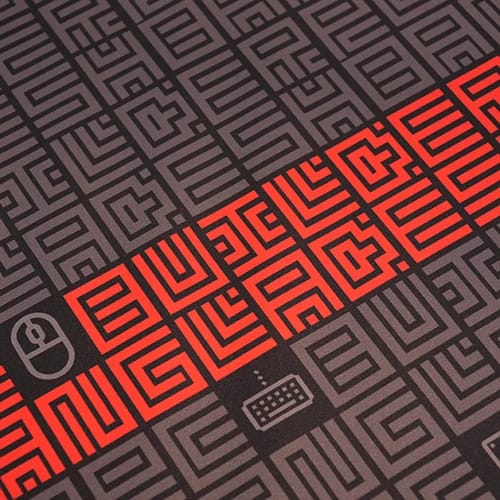 pcb mozaic matrix mouse pad surface view