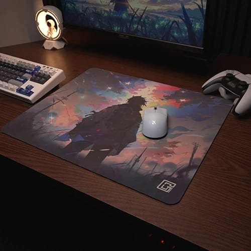 pcb star land mouse pad gaming setup