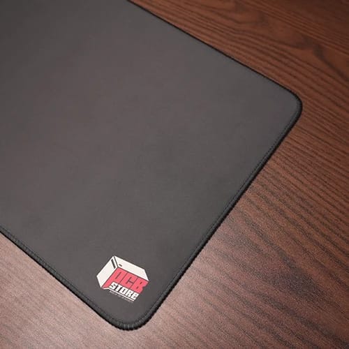 pcb store exclusive square mouse pad on wooden desk