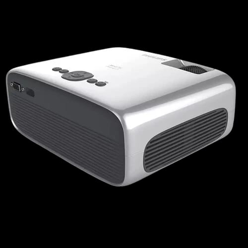 philips neopix prime 2 hd lcd projector rear right view