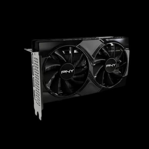 pny geforce rtx 5050 8gb gddr6 dual fan graphics card view