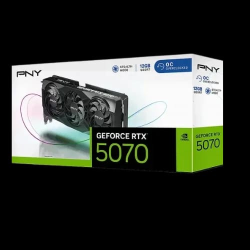 pny geforce rtx 5070 oc triple fan 12gb gddr7 graphics card price