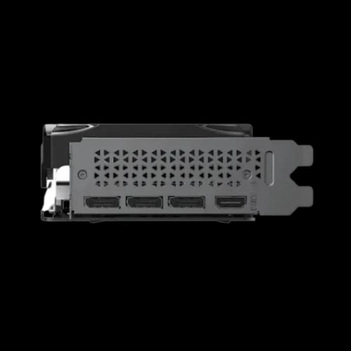 pny geforce rtx 5070 oc triple fan graphics card side view