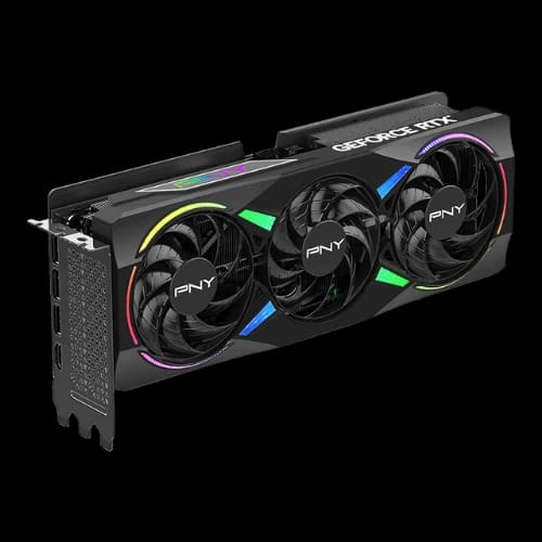 pny geforce rtx 5070 ti argb triple fan plus oc 16gb gddr7 graphics card 3