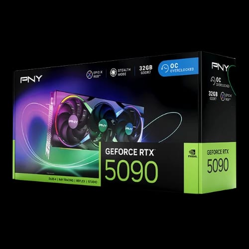 pny geforce rtx 5090 32gb oc triple fan gddr7 graphics card 2
