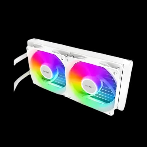 power train dl 240 argb 240mm liquid cpu cooler white front