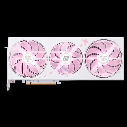 powercolor hellhound sakura amd radeon rx 7800 xt 16gb gddr6 limited edition graphics card 3
