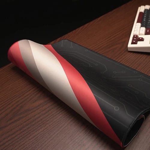 pulse matrix rolled desk mat showing anti slip base