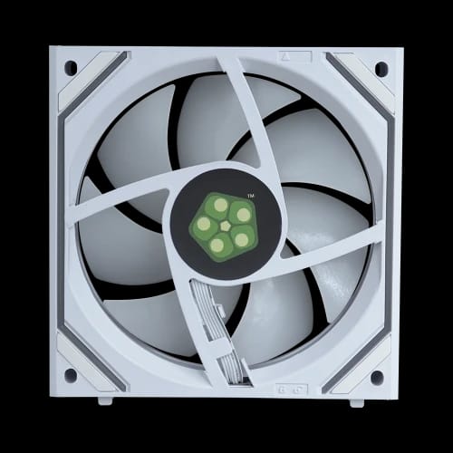 pureflow lite infinity core case fan white reverse backside view