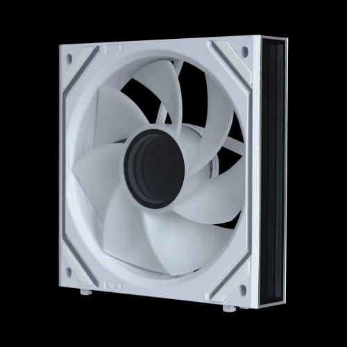 pureflow lite infinity core case fan white reverse lateral view