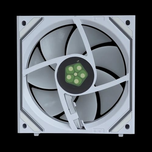 pureflow lite infinity core case fan white standard back side