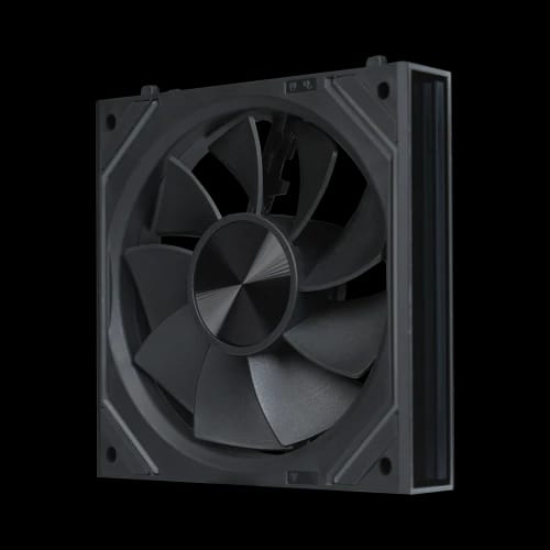pureflow lite solid core block case fan black reverse side view