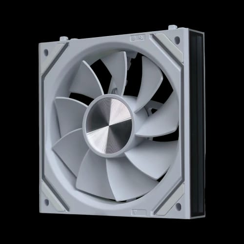 pureflow lite solid core block case fan white reverse right side