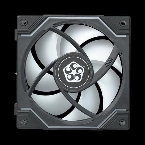 pureflow max case fan black reverse back side view