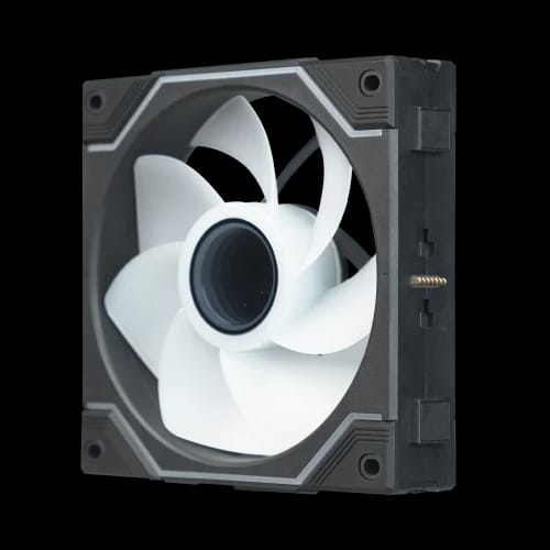 pureflow max case fan black reverse closeup port