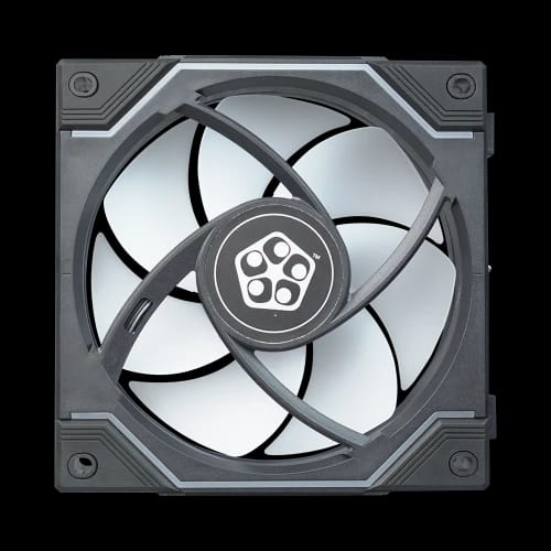 pureflow max case fan black standard back side