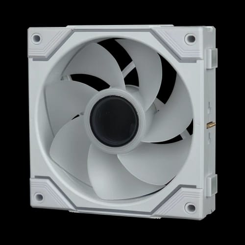 pureflow max case fan white reverse side view